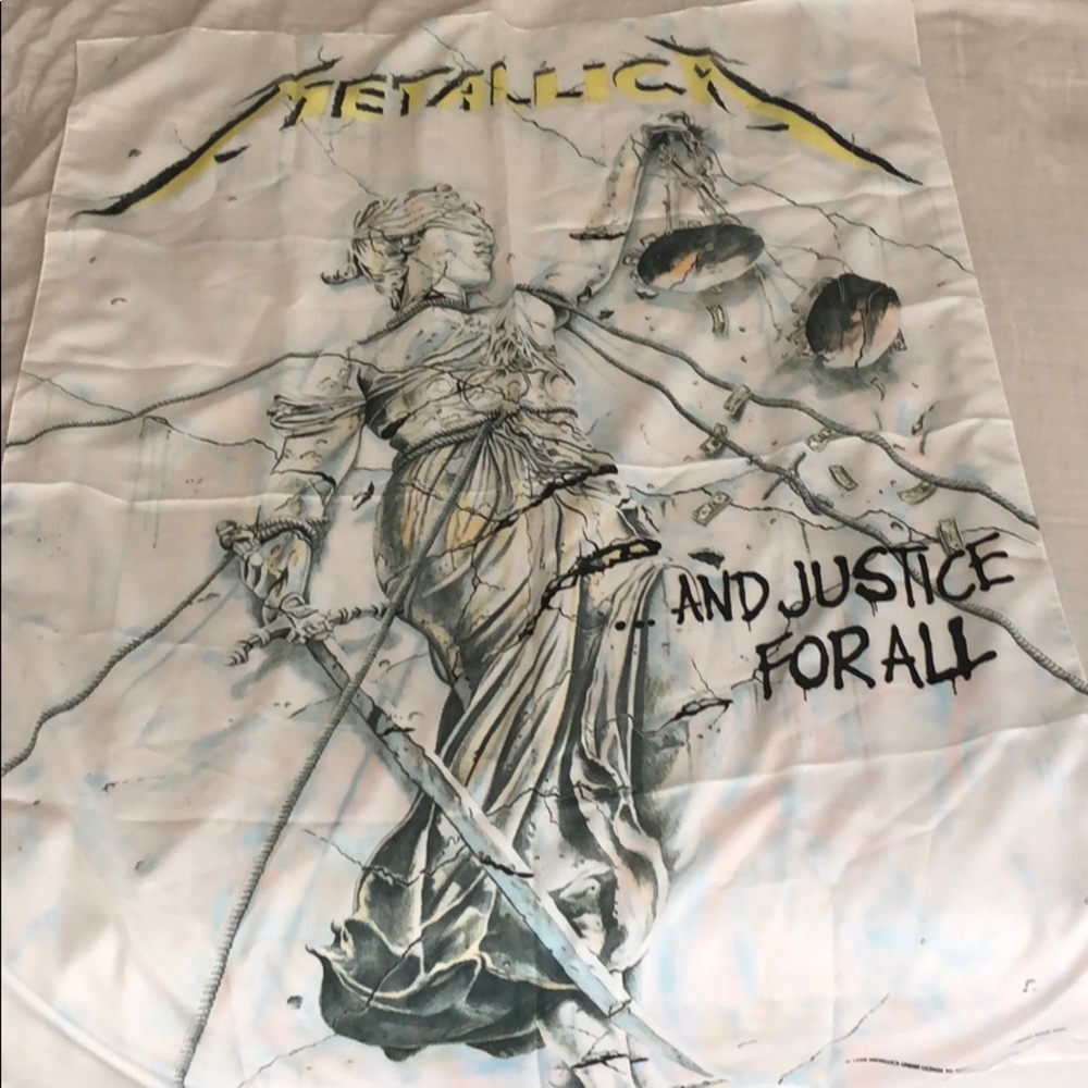 Metallica And Justice for All flag poster